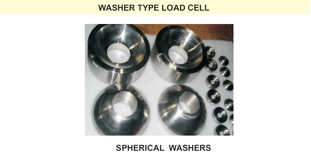 Washer type load cell sperical washers